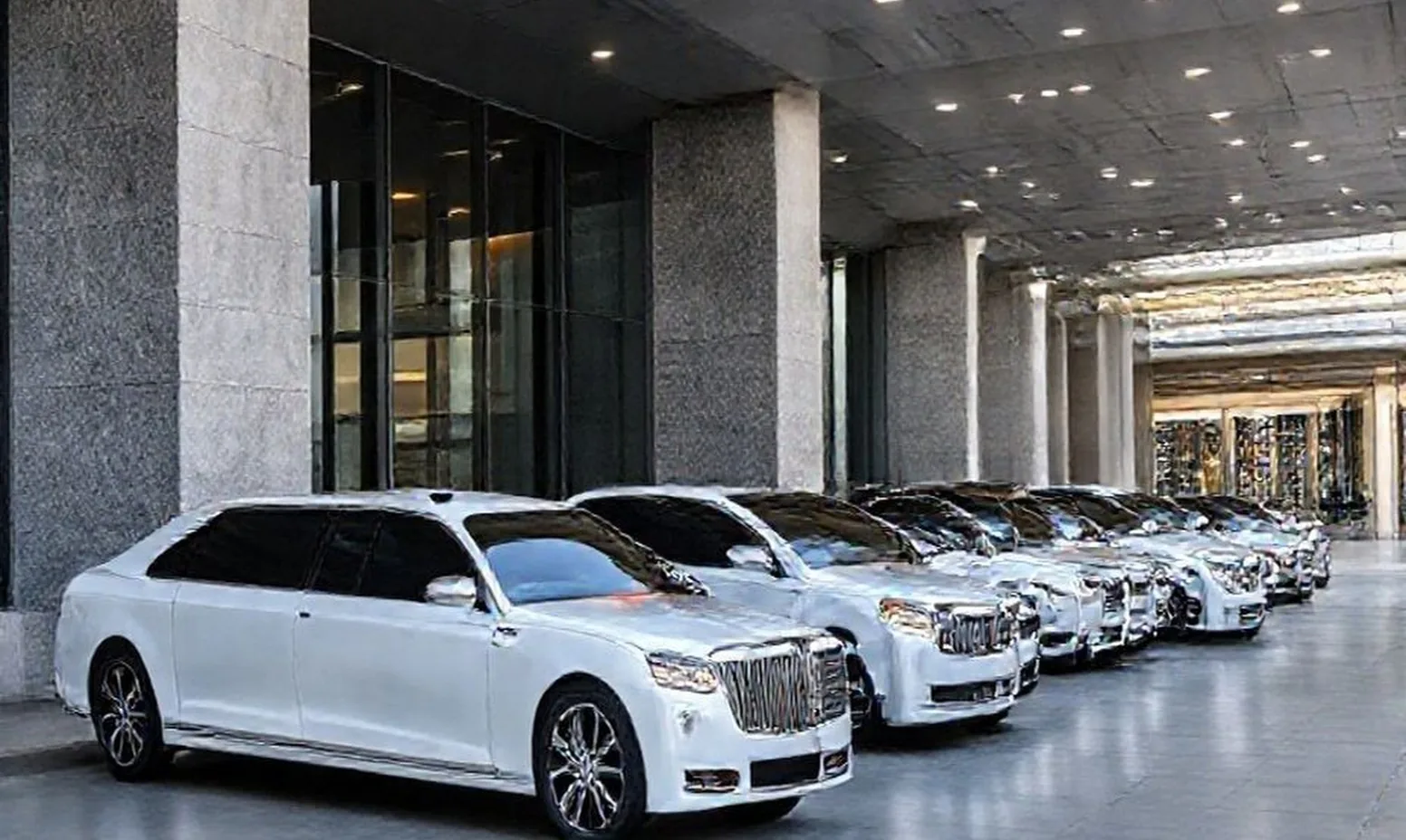 modern limousine fleet